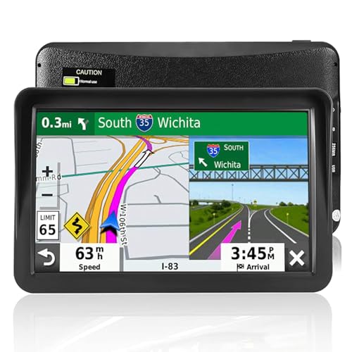 GPS Navigator for Car Truck RV - 9 Inch HD Navigation System with 2025 Maps, Speed Alert, Red Light Warning, Custom Truck ...