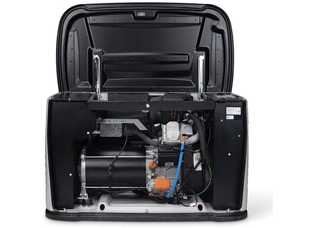 Generac 28kW Home Standby Generator for home use with 200 amp transfer switch, built-in cellular connectivity, whole house generator for power backup - Comes With Ecobee Smart Thermostat
