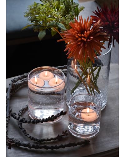 ARIAMOTION Hurricane Glass Candle Holders Set, Pillar Votive,Clear Seeded Bubbles Cylinder Vase,Modern Rustic Table Center...