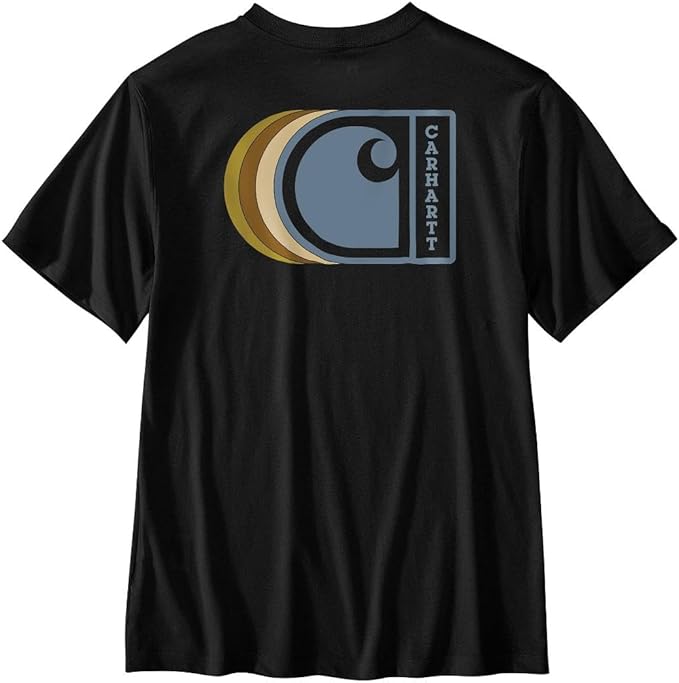 Carhartt Mens Relaxed Fit Lightweight Short-Sleeve C Back Graphic T-Shirt