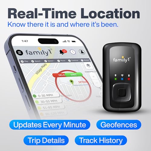 Family1st GPS Tracker Device for Vehicles, Cars, Loved Ones, Up to 30 Day Battery with Waterproof Case Magnetic, Real-Time...