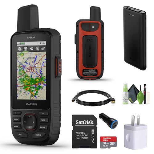 Garmin GPSMAP 67i Rugged Hiking GPS Premium Handheld inReach Satellite Technology, Two-Way Messaging, Interactive SOS, Map...