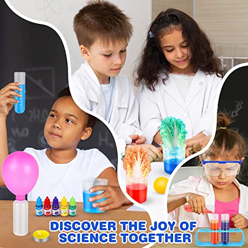 Science Kit for Kids,80 Science Lab Experiments,Scientist Costume Role Play STEM Educational Learning Scientific Tools,Bir...