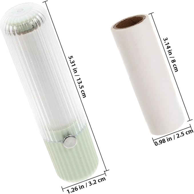 GALPADA Portable Travel Lint Roller Set with Extra Sticky Tear-Off for Pet Hair Removal Clothes Furniture Carpet Compact Manual Lint Remover for Dog Cat Hair and Dust Cleaning