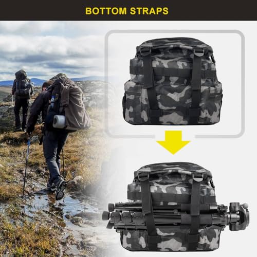 Zavothy 45L Military Tactical Backpack, Army 3-Day Assault Pack Bug Out Bag for Hiking Camping | Army, Bag, Large Rucksac...