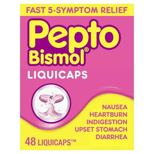 Pepto Bismol Liquicaps, Upset Stomach Relief, Nausea Relief, Heartburn Relief, Indigestion Relief, Anti Diarrhea Medicatio...