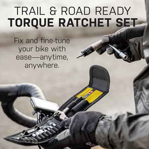Topeak Ratchet Rocket Lite NTX+ Bike Repair Tool Kit ? 19 Function Compact Multitool with Adjustable Torque TorqBit (2?6 Nm), Allen & Torx Bits, Phillips Driver, Chain Tool, Magnetic Bit Holder & Case