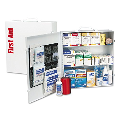 First Aid Only 90575 3-Shelf ANSI B+ and OSHA-Compliant First Aid Kit, 100-150-Person Emergency First Aid Kit for Business...