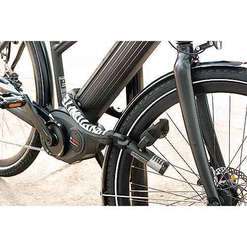 Kryptonite Kryptolok 990 Combo Bike Chain Lock, 3 Feet Long Heavy Duty Anti-Theft Sold Secure Gold Bicycle Chain Lock, 5-Digit Resettable Combination Lock for E-Bike Scooter Road Mountain Bikes