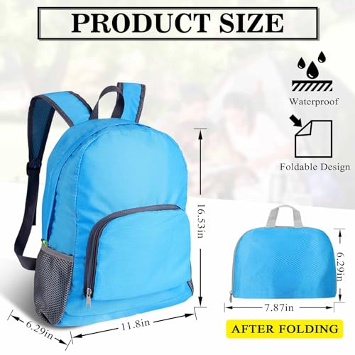 Foldable Backpack Travel Collapsible Backpacks Lightweight Packable Backpacks Men Women Foldable Day Pack for Travel, Hiki...