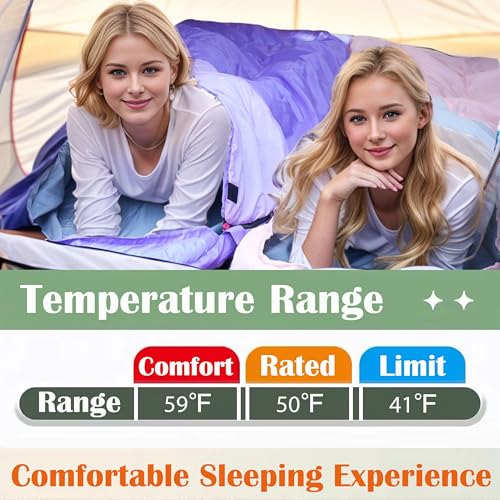 Sleeping Bags for Adults&Kids,Lightweight Waterproof Warm Weather Sleeping Bag,Compact Portable Sleeping Bag for Camping,E...