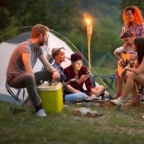 REDCAMP 2 Pack Folding Camping Stools for Adults Heavy Duty, Lightweight Portable Tripod Chairs Seats for Fishing Hunting ...