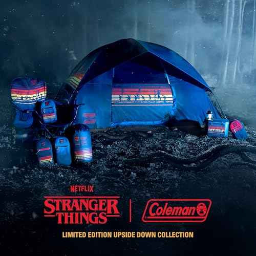 Coleman Stranger Things Outdoor Gear Collection, Limited Edition Stranger Things & Coleman Upside Down Camping Assortment, Cooler/Chair/Tent/Sleeping Bag