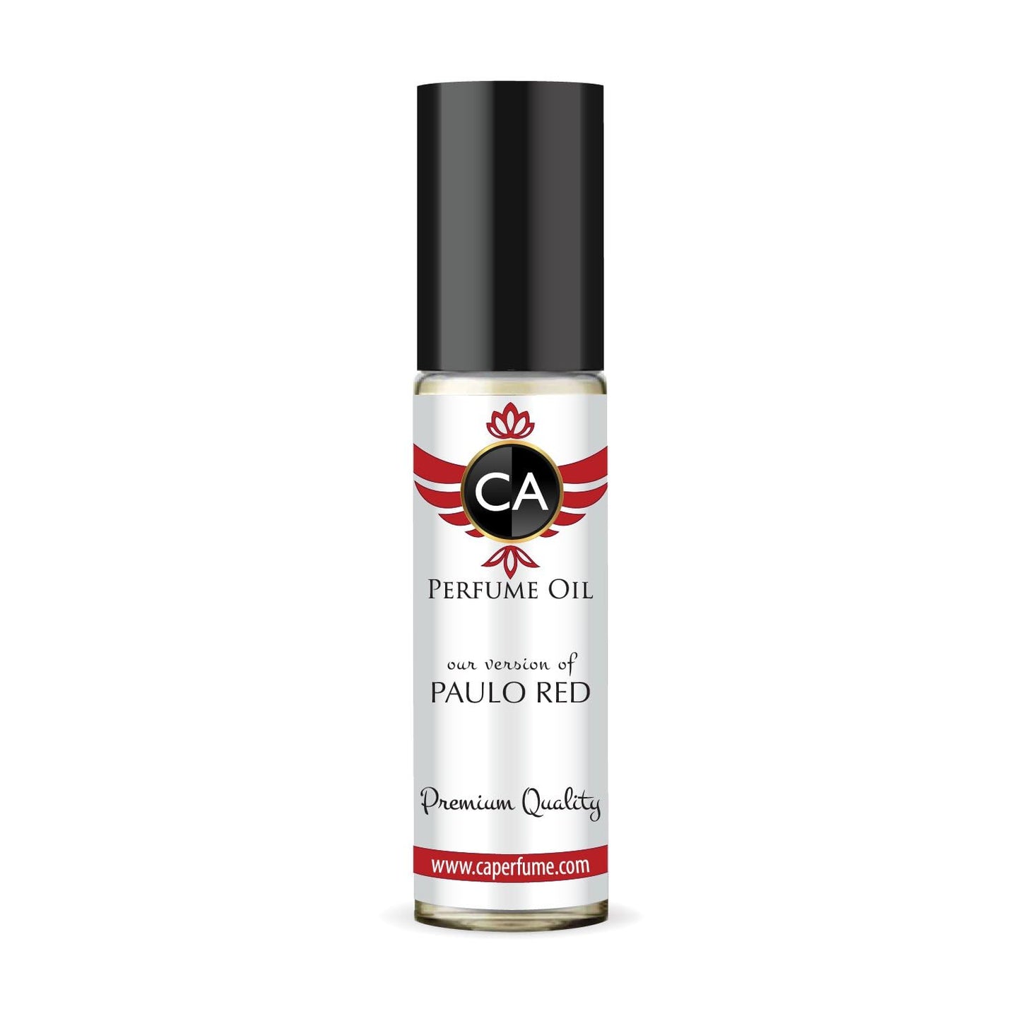 CA Perfume Impression of Paulo Red for Men Fragrance Oil Woody Spicy Scent Long Lasting Cologne for Men Travel Size TSA Ready Mini Parfum Body Oil Roll-on 0.33 Fl Oz 10ml