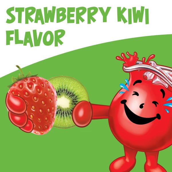 Kool-Aid Unsweetened Caffeine Free Strawberry Kiwi Zero Calories Powdered Drink Mix 192 Count Pitcher Packets