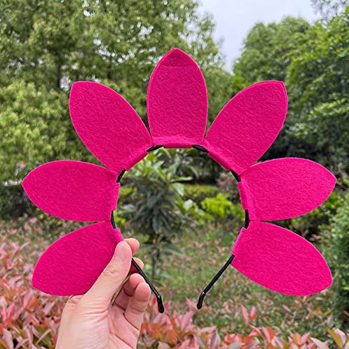 appuivbt Floral Petals Headband Flowers Hair Hoop Hairband Summer Headwear Party Costume Headpiece