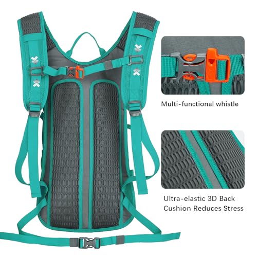 Hydration Backpack,Lightweight Hiking Backpack with 2L Water Bladder,Water Backpack for Biking, Running, Festival