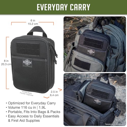 MAXPEDITION Beefy Pocket Organizer, Compact, MOLLE-Compatible, 1000D Nylon Tactical Pouch, Everyday Carry Tool and Gear St...