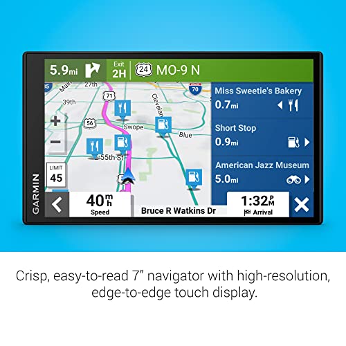 Garmin DriveSmart 76, 7-inch Car GPS Navigator with Bright, Crisp High-Resolution Maps and Garmin Voice Assist