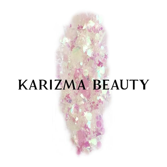 KARIZMA Iridescent Glitter. 30g Chunky Face, Hair, Eye and Body for Women. Rave, Festival Accessories, Cosmetic Makeup. Loose Set