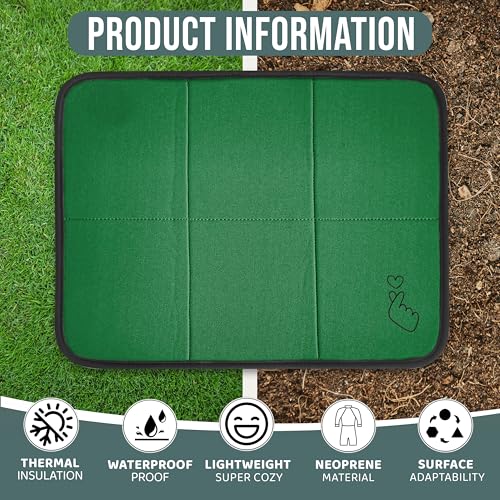 2 Pack Neoprene Portable Lightweight Mini Folding Mat - Waterproof Soft Cushion - Moisture Proof Design for Comfort - Foam...