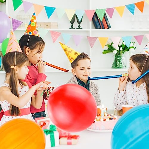 Giraffe 30 Pack Punch Balloons Valentines Party Favors for Kids- 18 Inches Large Thick Latex Neon Rubber Heavy Duty Balloo...
