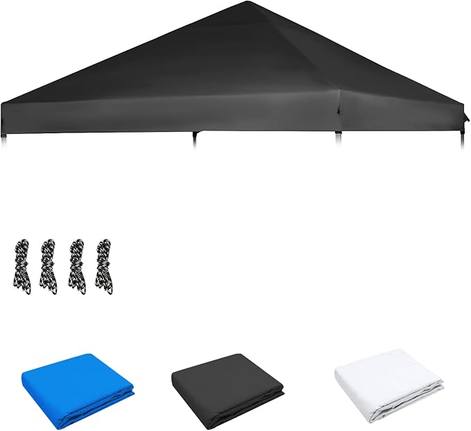 10x10 Canopy Replacement top, Waterproof Canopy Replacement Cover for Straight Leg Frame, Replacement Canopy top for Outdo...