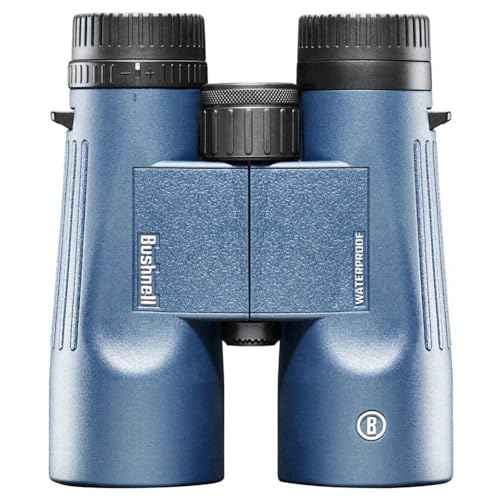 Bushnell H2O 8x42mm Binoculars, Waterproof and Fogproof Binoculars for Boating, Hiking, and Camping, Multi Blue