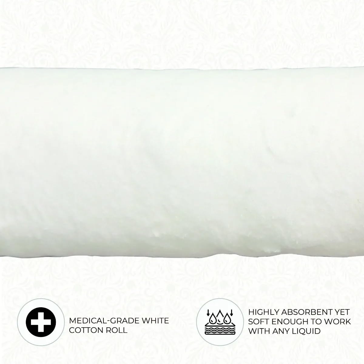 ForPro Professional Collection Premium Cotton Roll for Cosmetic Application and Product Removal, White, 12” Wide, 1 Lb.