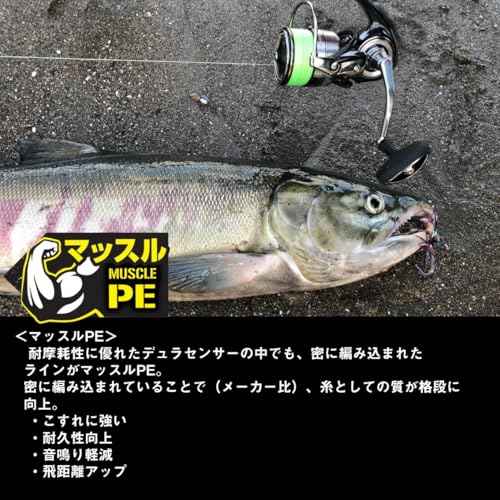 Daiwa PE Line UVF PE Dura Sensor x 8 + Si2, No. 0.4 to 6, Multicolor, Lime Green