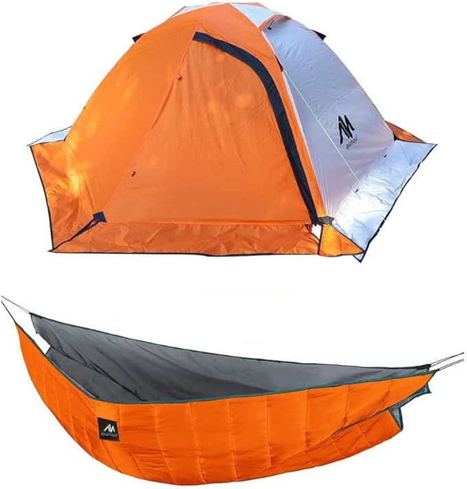 AYAMAYA 4 Season Backpacking Tent and Double Hammock Underquilt