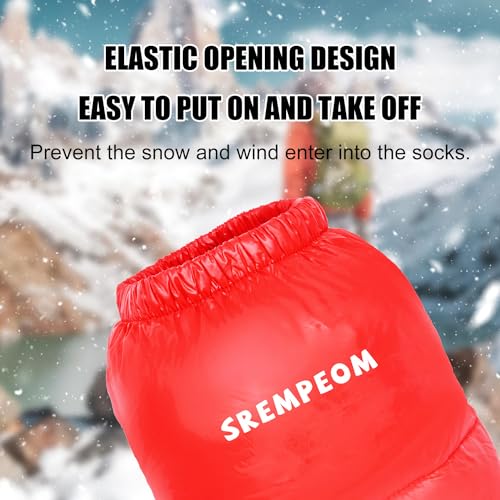 [Upgraded] Ultralight Winter Camping Booties Warm Socks Sleeping Sock for Men & Women,Water-Resistant Warm Soft Cozy for C...