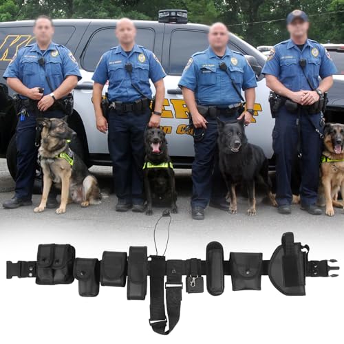 abcGoodefg Police Security Duty Belts Correctional Officers Ultility Cop Costume Belt Law Enforcement for Women Men Hunting
