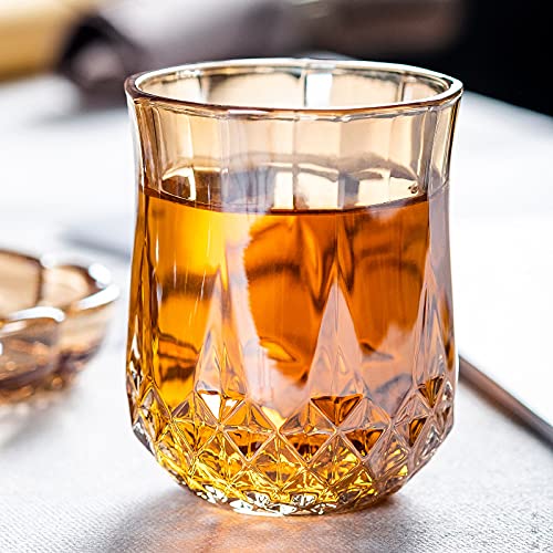 JAIEF 1.7 OZ Tequila Shot Glasses Heavy Base Shot Glass, Crystal Cordial Glasses (8)