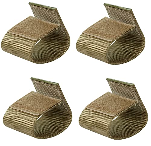 TACNEX Duty Belt Keepers with Double Snaps for 1.5"/1.75"/2"/2.25" Wide Police Security Tactical Nylon Belt Accessories 4 PCS