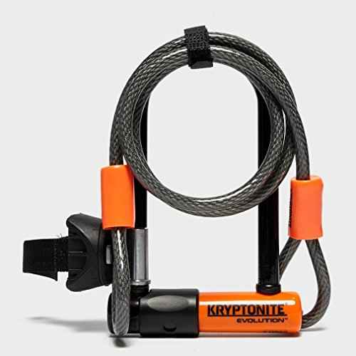 Kryptonite Evolution Mini-7 Bicycle U-Lock w/ 4¡¯ KryptoFlex Double Loop Cable