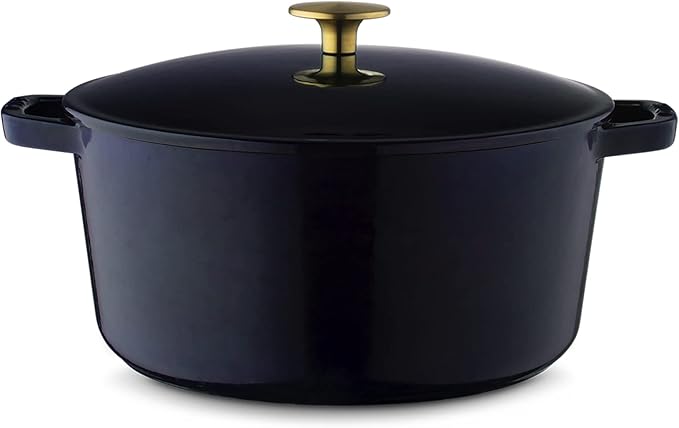 Milo by Kana 3.5-quart Enameled Cast Iron Dutch Oven with Lid | Premium Casserole Cooking Pot | Enamel Coating Inside and ...