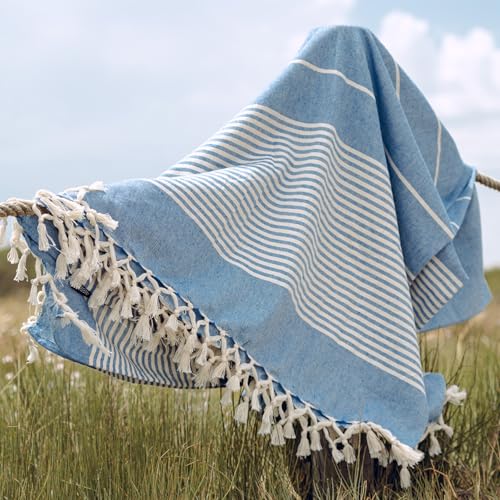 MOMOMUS Extra Large Turkish Beach Towel Style – Made of 100% Cotton for Sand-Free Comfort | Oversized Beach Towel – Sandpr...