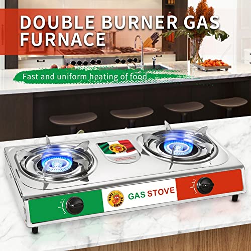 Green Bear USA - Vivi-create Outdoor Stove, Camp Stove, Quemador,Stainless Steel Stove, Double Burner Stove. Table propane...