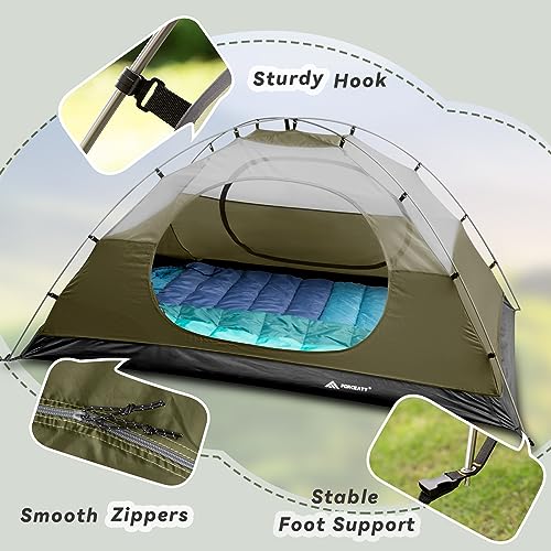 Forceatt Camping Tent 2/3/4 Person, Professional Waterproof & Windproof Lightweight Backpacking Tent Suitable for Outdoor,...