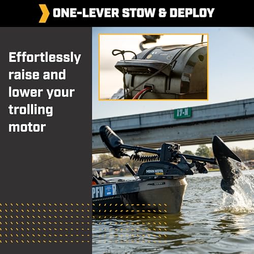Minn Kota Kayak Terrova Bow-Mount Electric Trolling Motor with GPS – 55 Lb. Thrust, 36 in. Shaft, Freshwater