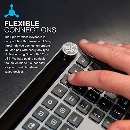 JLab Work Bundle, Epic Wireless Keyboard and JBuds Ergonomic Vertical Mouse
