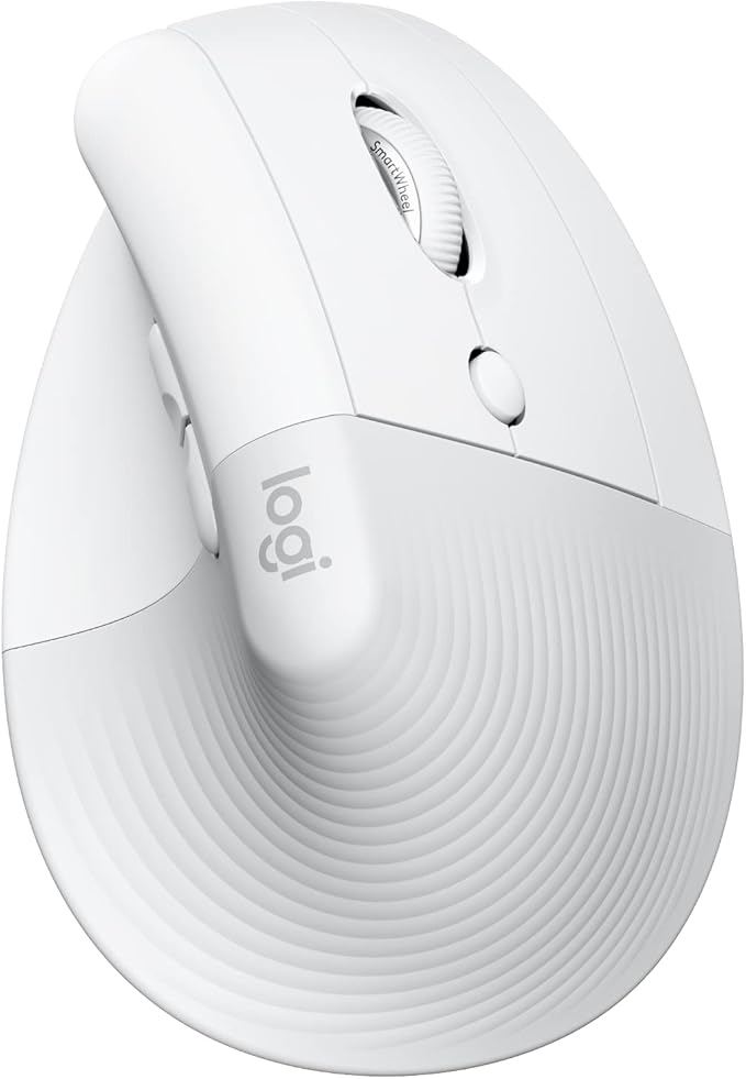 Logitech Lift for Mac Wireless Vertical Ergonomic Mouse, Bluetooth, Quiet Clicks, Silent Smartwheel, 4 Customizable Button...