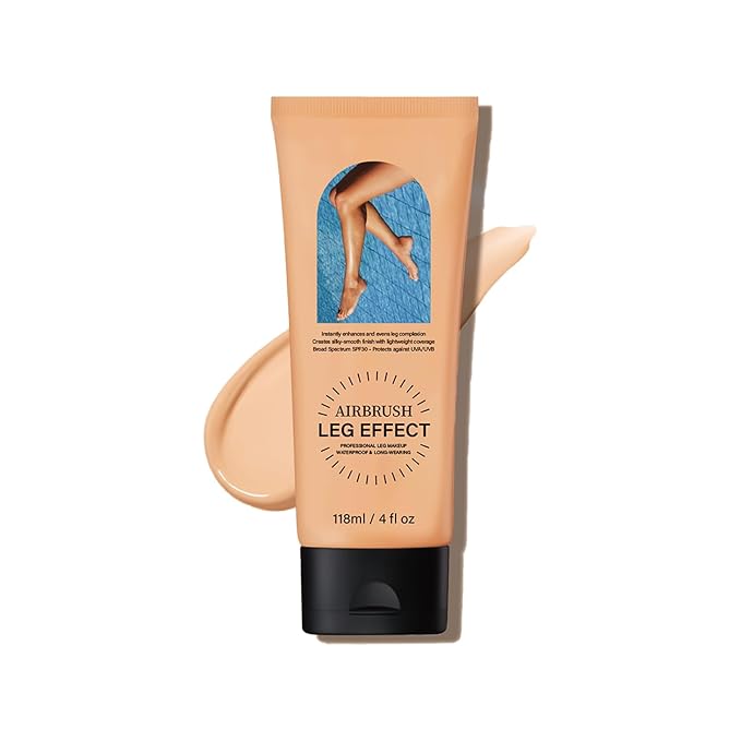 Leg Makeup Waterproof No Transfer, Light Long-Lasting, Easy Application, Legs & Body Concealer Makeup. (Medium Golw)