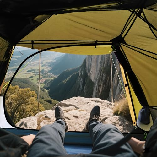 ThreeBears 4-Person Backpacking Tent Shelter, 3000mm Waterproof, Easy Setup, Spacious for Family Outdoor Adventures, Hikin...