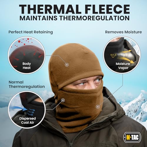 M-Tac Elite Winter Fleece Balaclava - Cold Weather Mask Thermal for Winter - Men Tactical