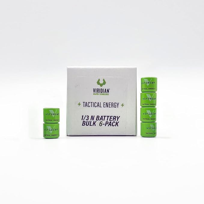 Viridian CR 1/3N Tactical Energy Plus Lithium Batteries, 3 Volt (Bulk Pack of 6)