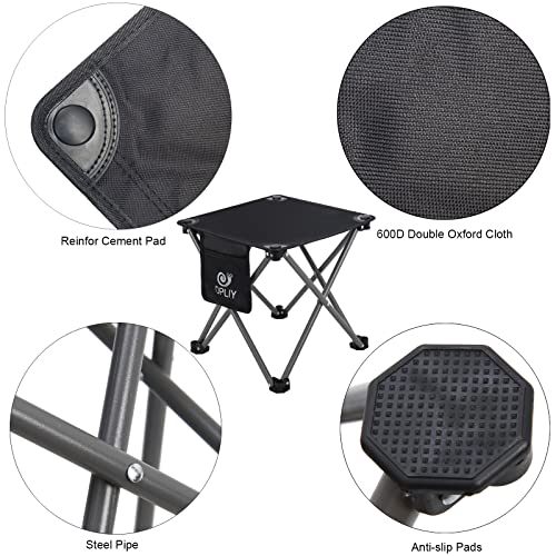 Opliy Camping Stool 2 Pack,13 Inch Portable Folding Stool for Outdoor Gardening and Beach Hiking Fishing,Foot Stool with C...