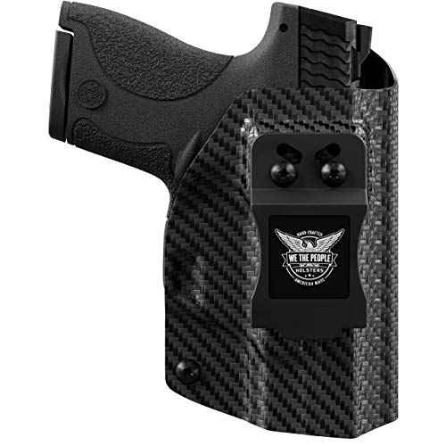 We The People Holsters - Carbon Fiber - Right Hand - IWB Holster Compatible with Smith & Wesson M&P / M2.0 4"/4.25" Compact 9/40 RDS