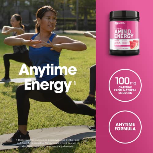 Optimum Nutrition Amino Energy - Pre Workout with Green Tea, BCAA, Amino Acids, Keto Friendly, Green Coffee Extract, Energ...